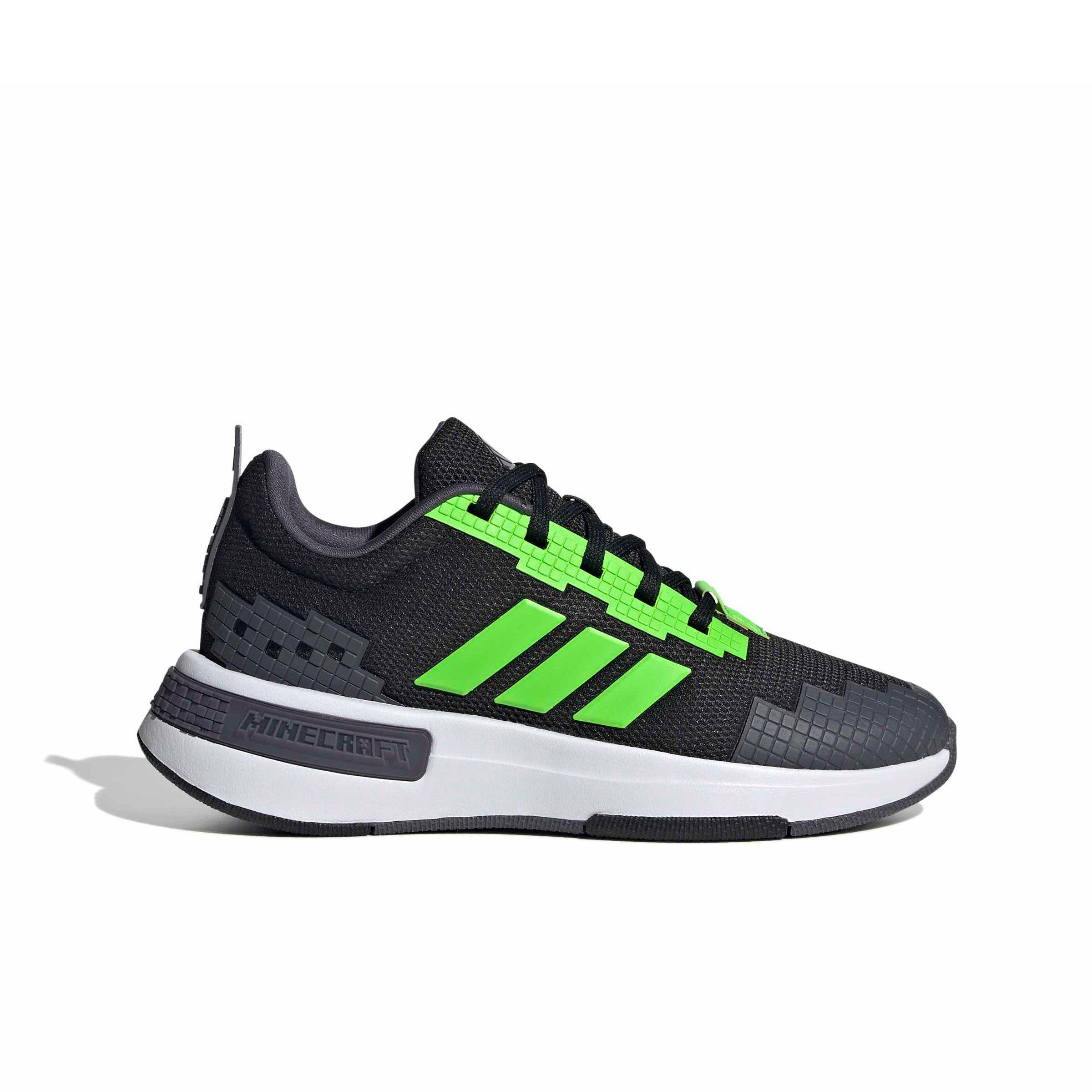 adidas Minecraft Pro "Core Black/Ftwr White/Aurora Onix" Grade School Boys' Shoe - BLACK/WHITE/ONIX